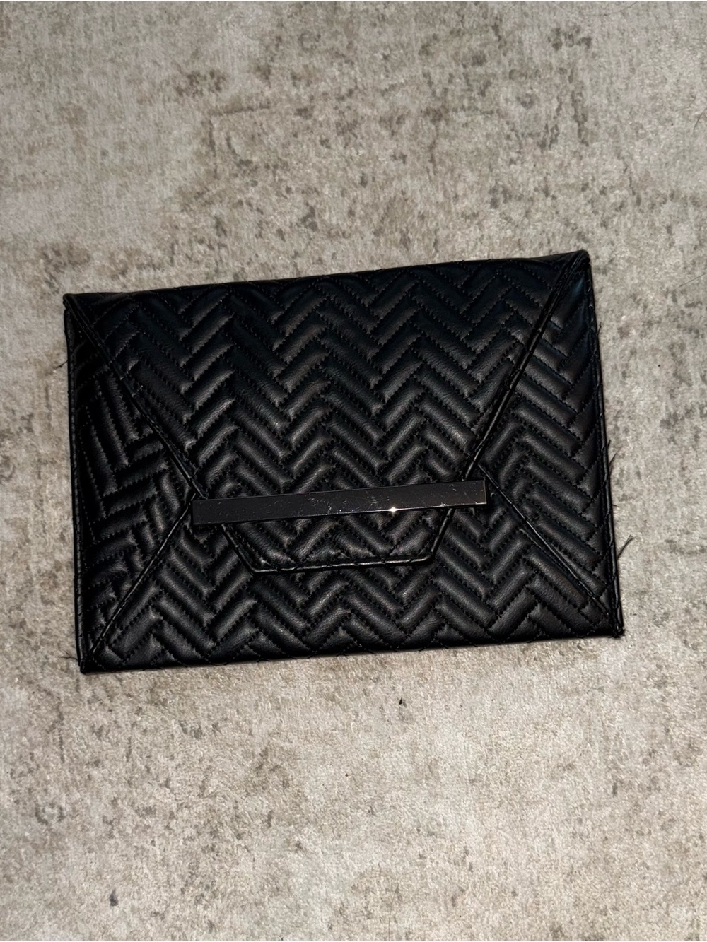 Mossimo Supply Co. Black Quilted Envelope Clutch